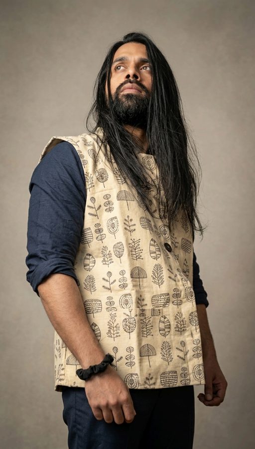 The Valley Vest — botanically dyed handloom piece