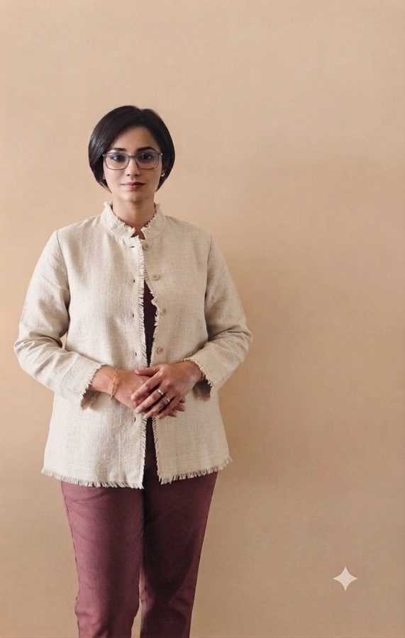 The Undyed Heirloom — botanically dyed Eri silk piece
